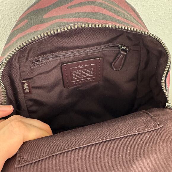 Coach Mini Charlie Backpack in Tiger Stripe main image 4